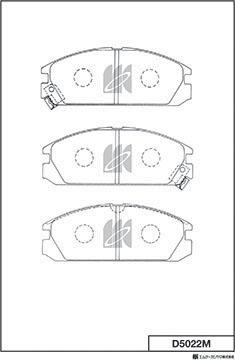 MK Kashiyama D5022M - Гальмівні колодки, дискові гальма autocars.com.ua