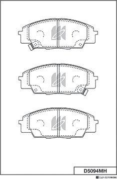 MK Kashiyama D5094MH - Гальмівні колодки, дискові гальма autocars.com.ua