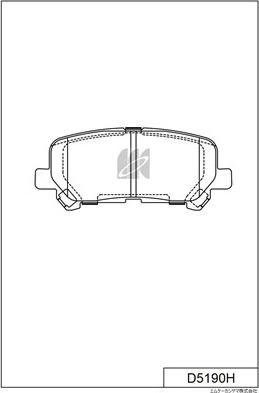 MK Kashiyama D5190H - Гальмівні колодки, дискові гальма autocars.com.ua