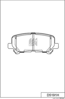 MK Kashiyama D5191H - Гальмівні колодки, дискові гальма autocars.com.ua