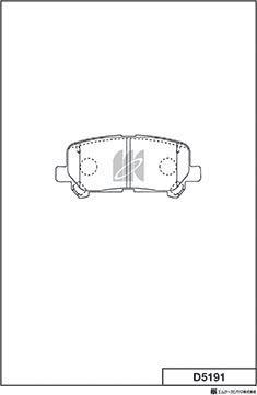 MK Kashiyama D5191 - Гальмівні колодки, дискові гальма autocars.com.ua