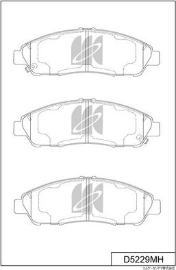 MK Kashiyama D5229MH - Гальмівні колодки, дискові гальма autocars.com.ua