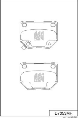 MK Kashiyama D7053MH - Гальмівні колодки, дискові гальма autocars.com.ua