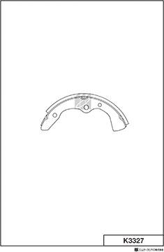 MK Kashiyama K3327 - Комплект гальм, барабанний механізм autocars.com.ua