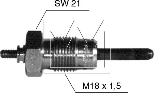 Monark 090505906 - Свічка розжарювання autocars.com.ua