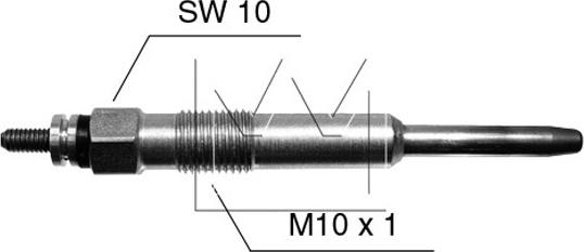 Monark 090507041 - Свічка розжарювання autocars.com.ua