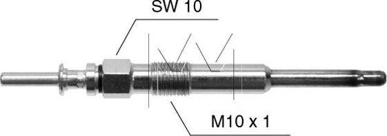 Monark 090507103 - Свічка розжарювання autocars.com.ua