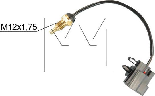 Monark 090600451 - Датчик, температура охолоджуючої рідини autocars.com.ua