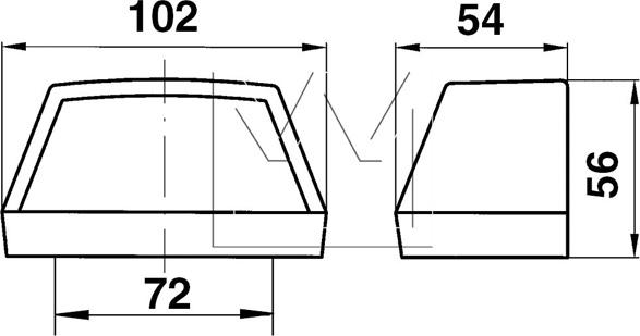 Monark 098254161 - Ліхтар освітлення номерного знака autocars.com.ua