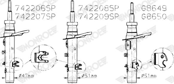 Monroe 742206SP - Амортизатор autodnr.net