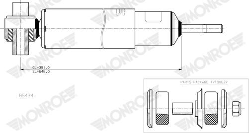 Monroe B5434 - Амортизатор avtokuzovplus.com.ua