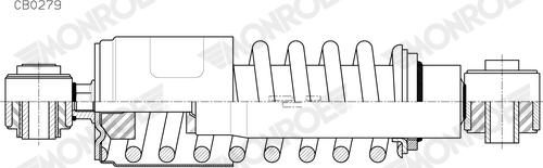 Monroe CB0279 - Гаситель, кріплення кабіни autocars.com.ua