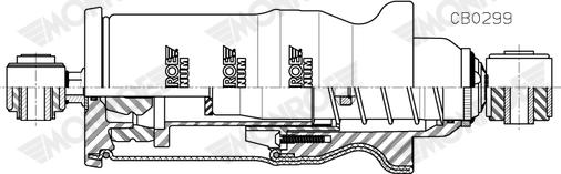 Monroe CB0299 - Гаситель, кріплення кабіни autocars.com.ua