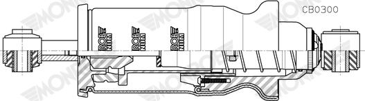 Monroe CB0300 - Гаситель, кріплення кабіни autocars.com.ua