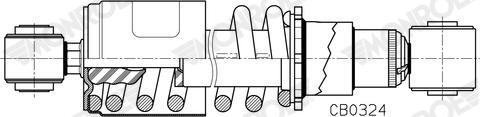 MONROE CB0324 - Гаситель, кріплення кабіни autocars.com.ua