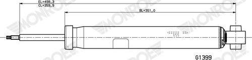 Monroe G1399 - Амортизатор autocars.com.ua