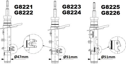 Monroe G8222 - Амортизатор autodnr.net