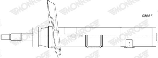 Monroe G8667 - Амортизатор autocars.com.ua