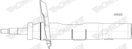 Monroe G8668 - Амортизатор autocars.com.ua