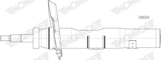 Monroe G8669 - Амортизатор autocars.com.ua