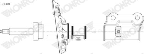 MONROE G8680 - Амортизатор autocars.com.ua