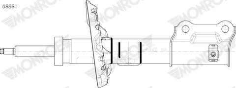 MONROE G8681 - Амортизатор autocars.com.ua
