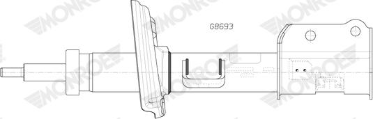 MONROE G8693 - Амортизатор autocars.com.ua