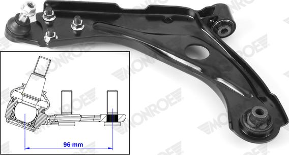 Monroe L38J05 - Важіль незалежної підвіски колеса autocars.com.ua