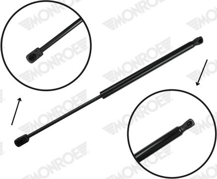 MONROE ML6576 - Газова пружина, кришка багажник autocars.com.ua
