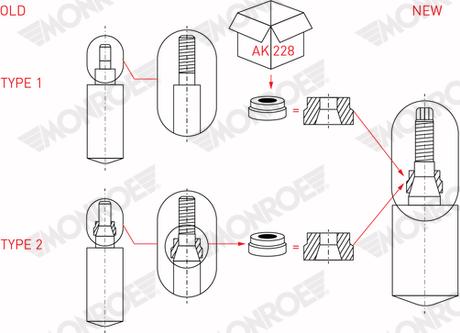 Monroe MR227 - Амортизатор autodnr.net