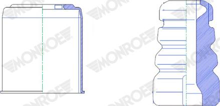Monroe PK474 - Пылезащитный комплект, амортизатор autodnr.net