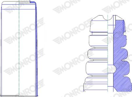 Monroe PK475 - Пилозахисний комплект, амортизатор autocars.com.ua