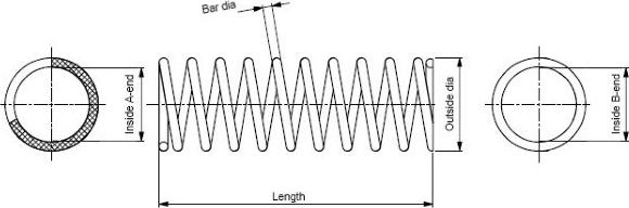 MONROE SP2633 - Пружина ходової частини autocars.com.ua