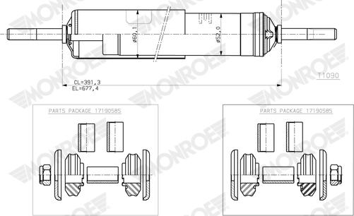 Monroe T1090 - Амортизатор autocars.com.ua