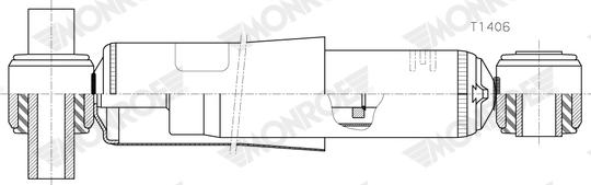 Monroe T1406 - Амортизатор autocars.com.ua