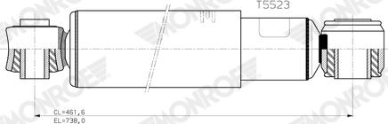 MONROE T5523 - Амортизатор autocars.com.ua