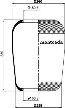 Montcada 0161350 - Кожух пневматической рессоры autodnr.net