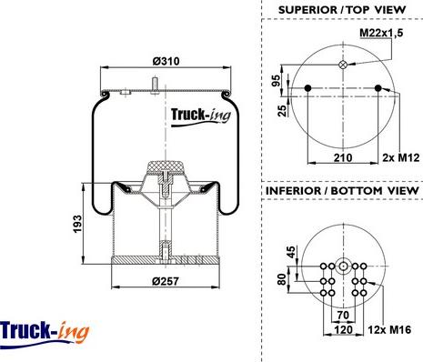 Montcada 0293020 - Кожух пневматичної ресори autocars.com.ua