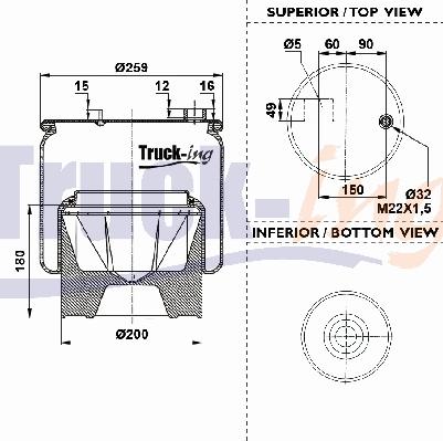 Montcada 0293178 - Кожух пневматичної ресори autocars.com.ua