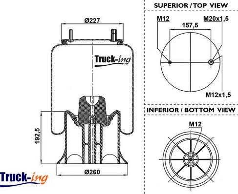 Montcada 0293180 - Кожух пневматичної ресори autocars.com.ua