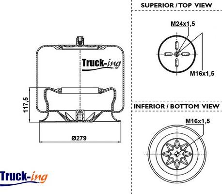 Montcada 0293635 - Кожух пневматичної ресори autocars.com.ua