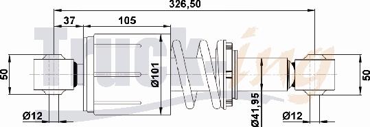 Montcada 205407 - Гаситель, кріплення кабіни autocars.com.ua