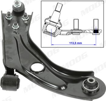 Moog CI-WP-13992 - Важіль незалежної підвіски колеса autocars.com.ua