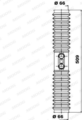 Moog K150064 - Комплект пилника, рульове управління autocars.com.ua