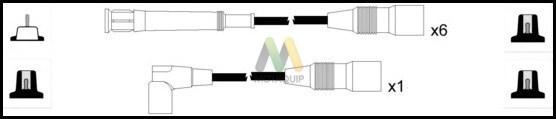 Motaquip LDRL1748 - Комплект проводів запалювання autocars.com.ua