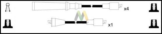 Motaquip LDRL1144 - Комплект проводов зажигания autodnr.net