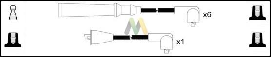 Motaquip LDRL1201 - Комплект проводов зажигания autodnr.net