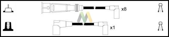 Motaquip LDRL1204 - Комплект проводів запалювання autocars.com.ua