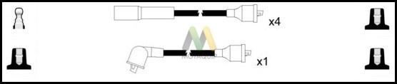 Motaquip LDRL1250 - Комплект проводов зажигания autodnr.net