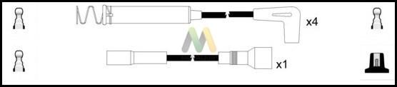 Motaquip LDRL1254 - Комплект проводов зажигания autodnr.net